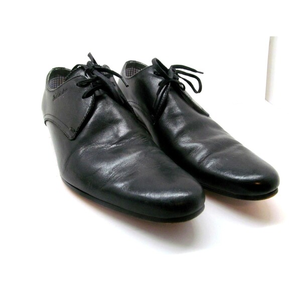 Ted Baker Haked 4 Mens Black Leather Lace Up Derbys Size US 8 EUR 41 - Picture 1 of 16